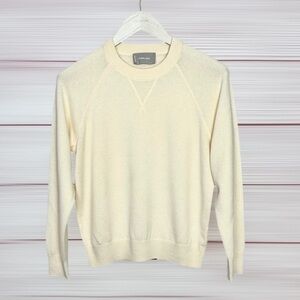 Everlane Cashmere Sweater Ivory Crew Neck size L